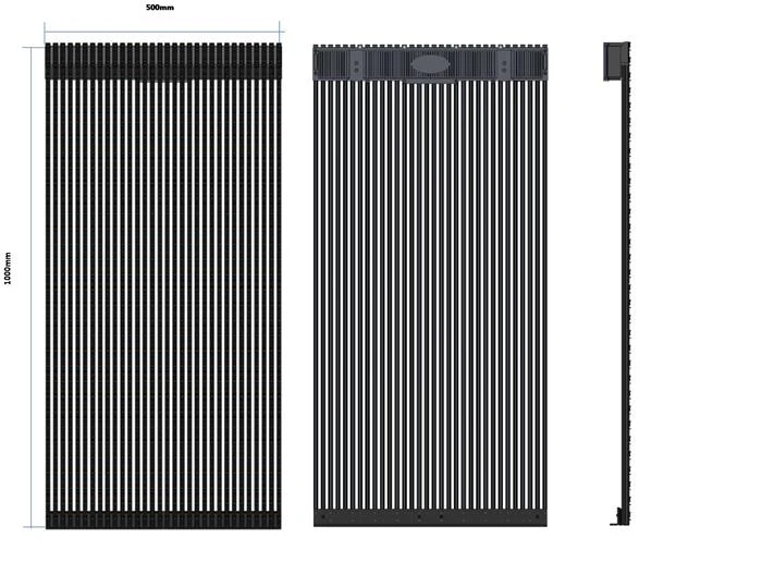 P16mm Outdoor High Brightness Light Weight Front Maintenance Mesh Led Display/led Curtain For Wall Mounted No Need Without AC For Cooling